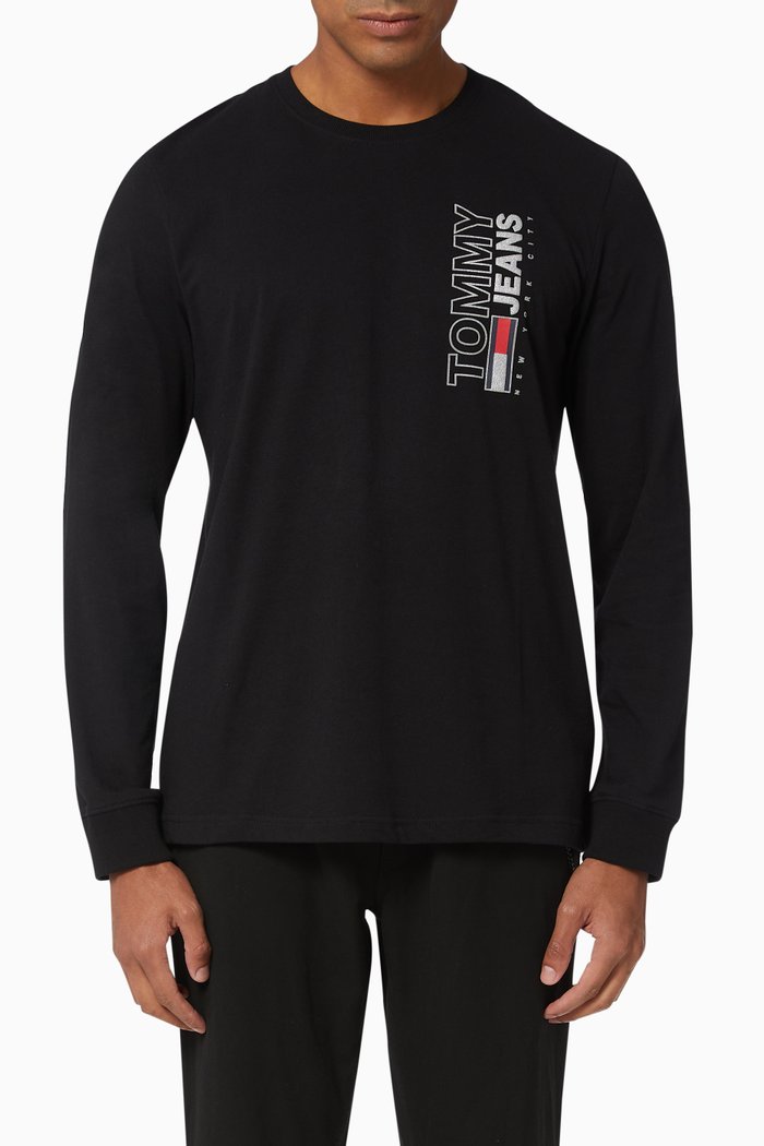 

New York Logo Jersey T-shirt, Black