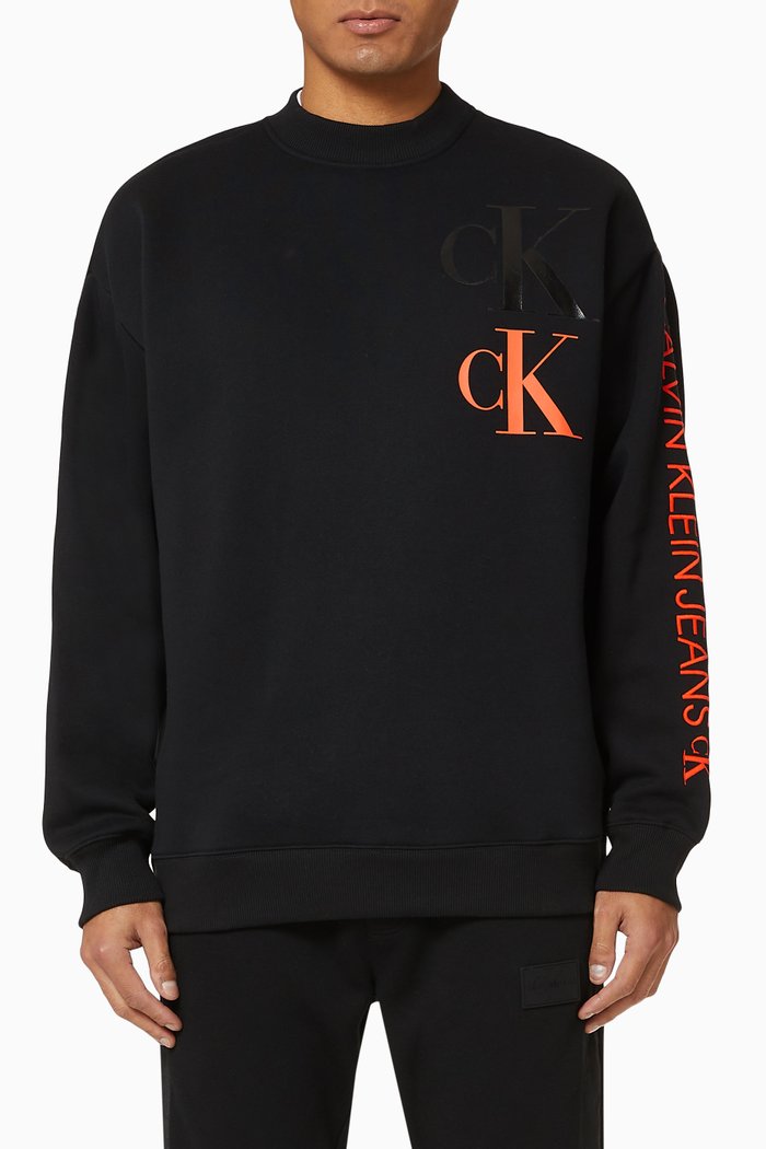

CK Logo Eco Sweatshirt, Black