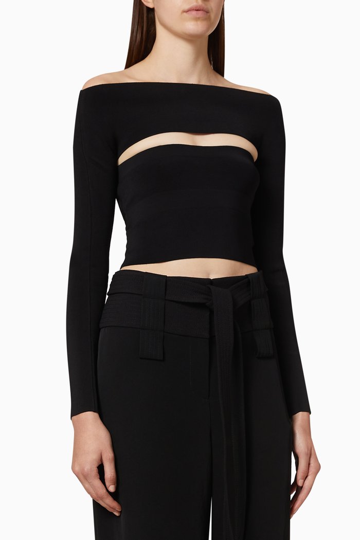 

Two-Piece Tube Top, Black