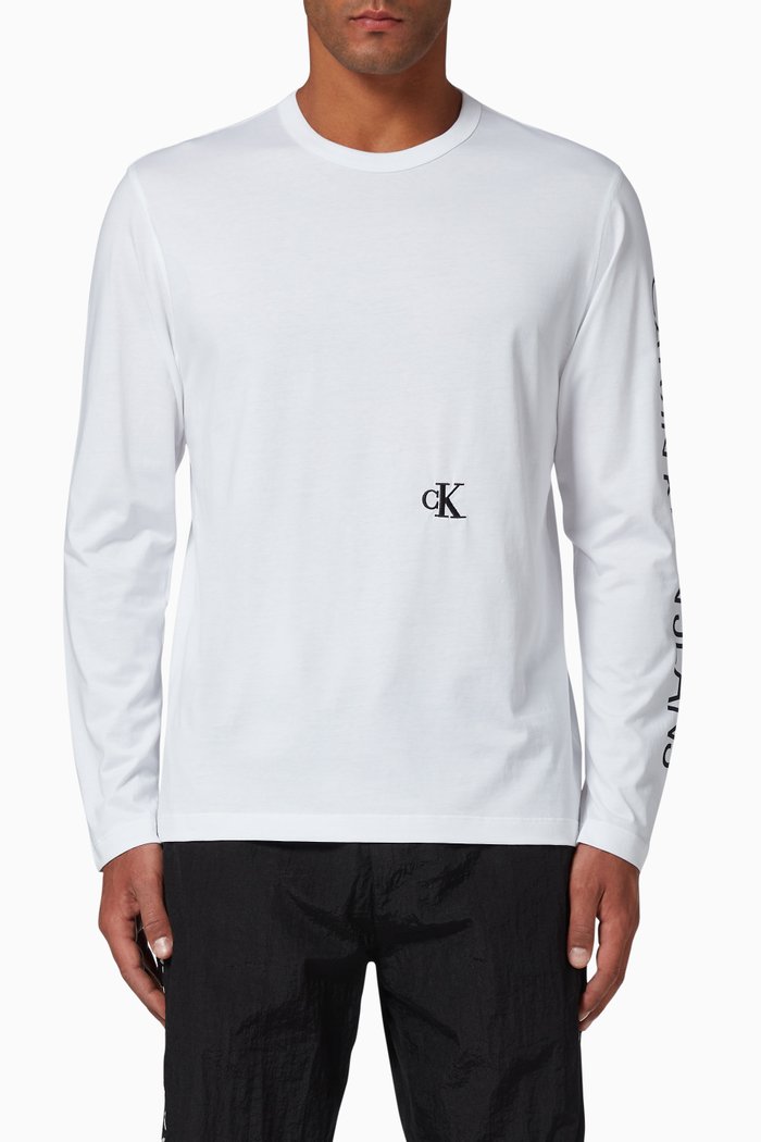 Car Photoprint Long Sleeved T-Shirt, White