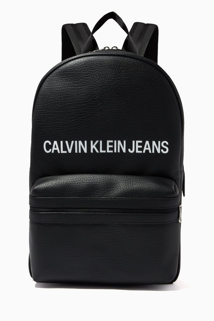 

CK Campus Backpack in Eco Leather, Black