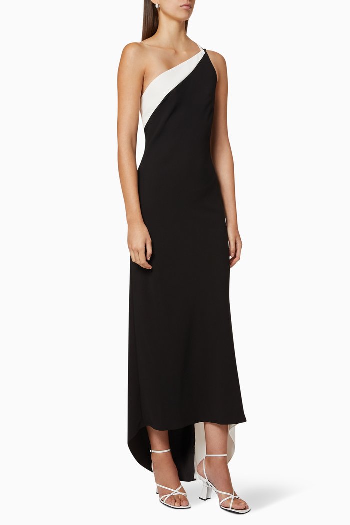 

Evita Moss Crepe Maxi Dress, Black