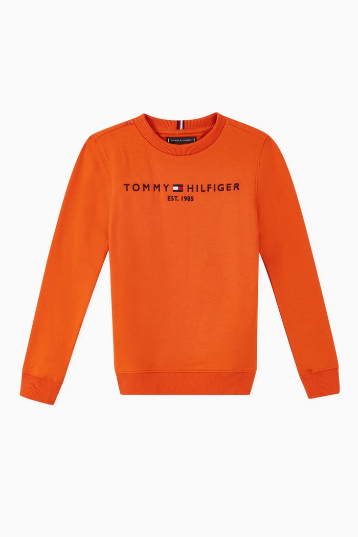 

Essential Logo Jersey Sweatshirt, Orange