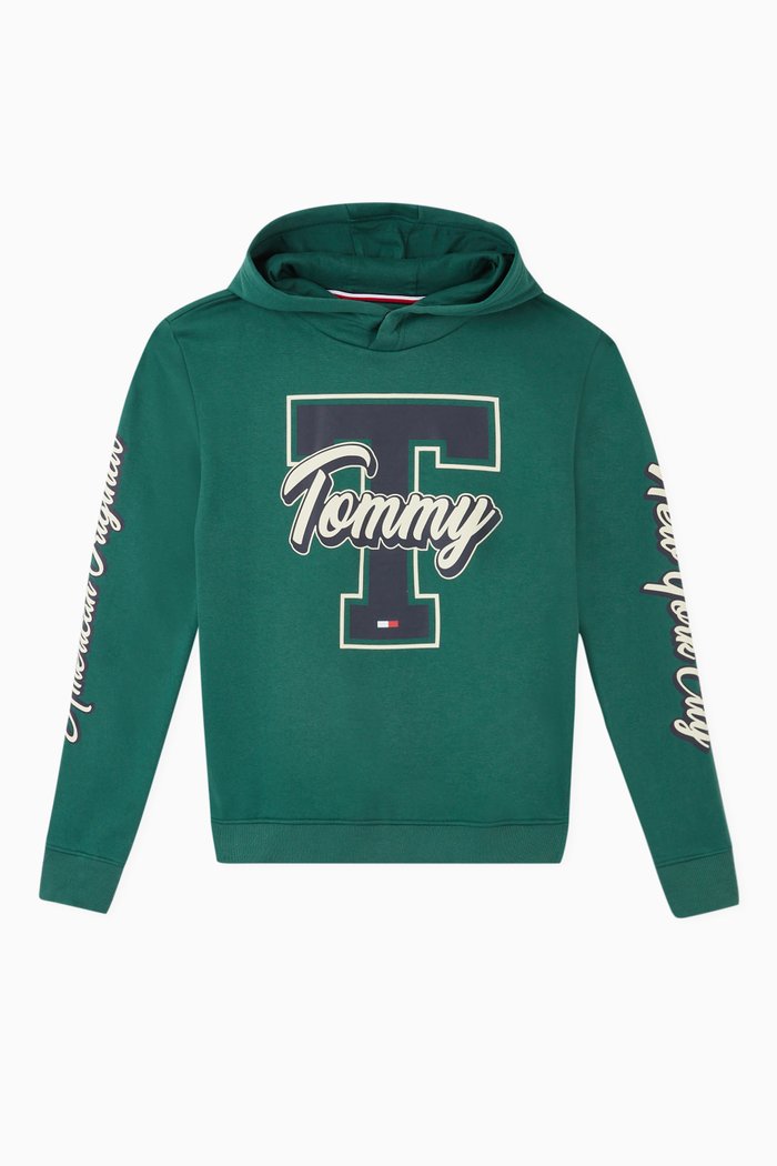 

TH Varsity Hooded Fleece Sweatshirt, Green