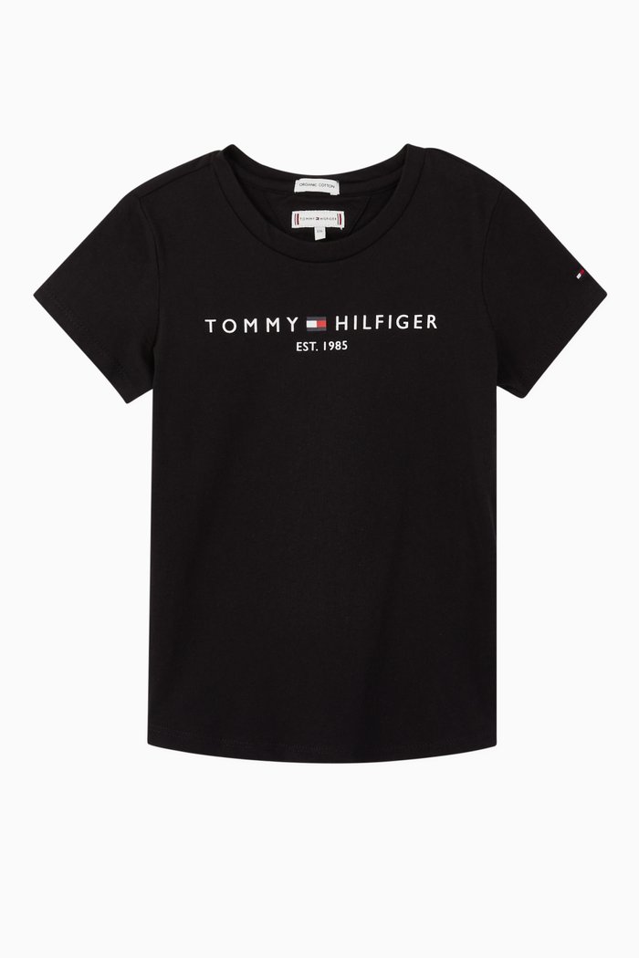 

Essential Organic Cotton Logo T-Shirt, Black