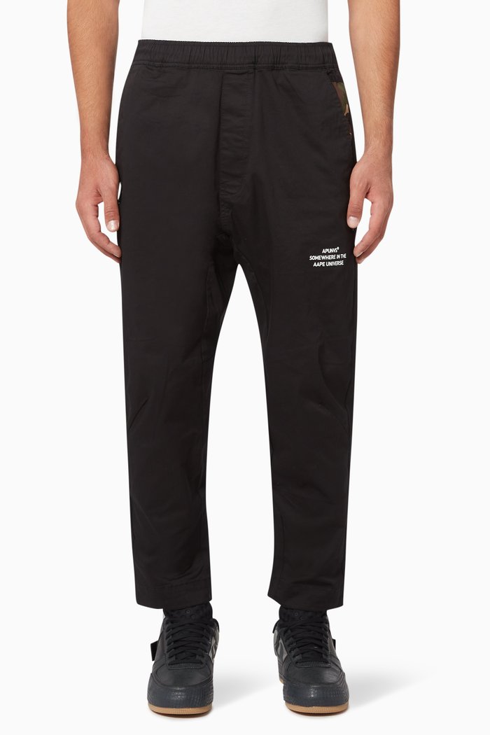 

Camo AAPE UNVS Slim-Fit Cropped Pants, Black