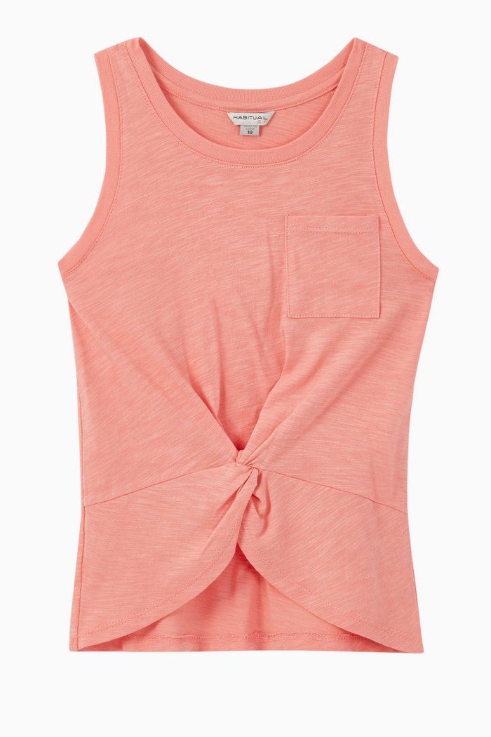 

Lola Front Twist Pocket Top, Brown