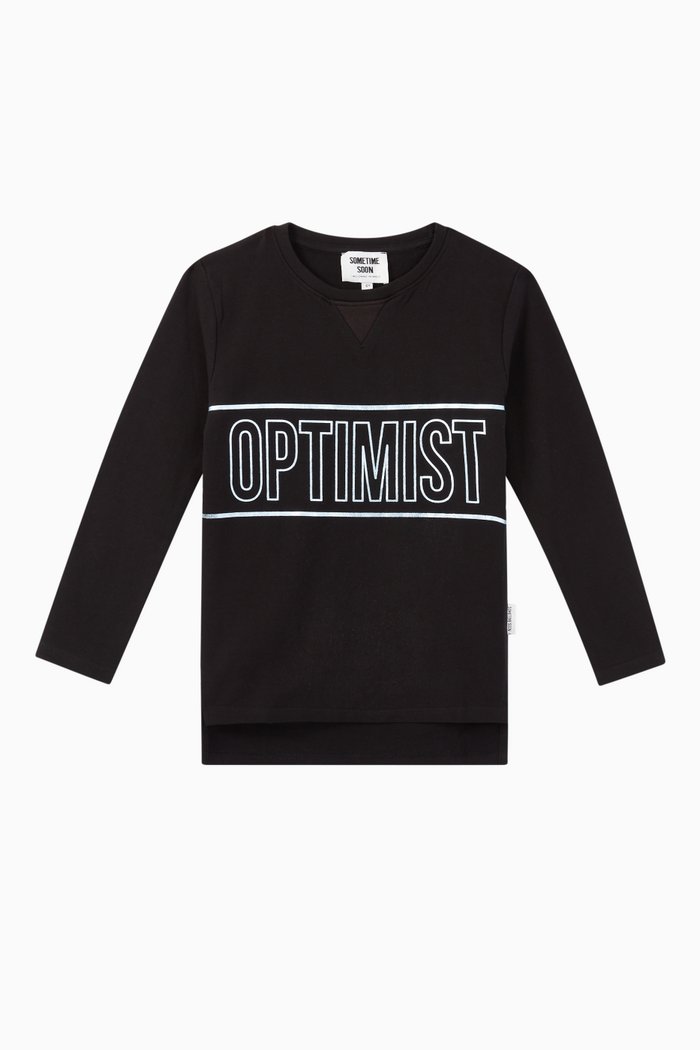 

Illusion Jersey Sweatshirt, Black