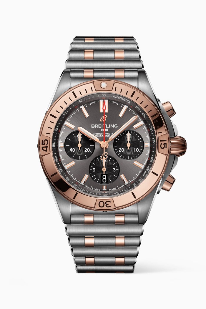 

Chronomat B01 42 with 18kt Red Gold, Black