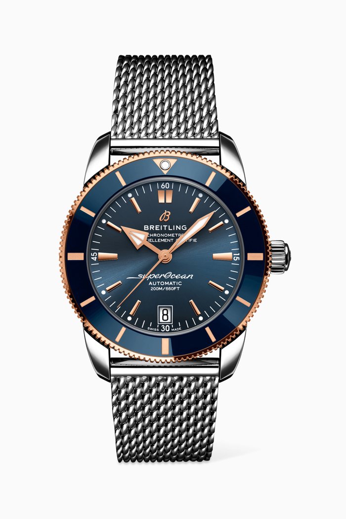 

Superocean Heritage B20 Automatic 42 wth 18kt Red Gold, Blue