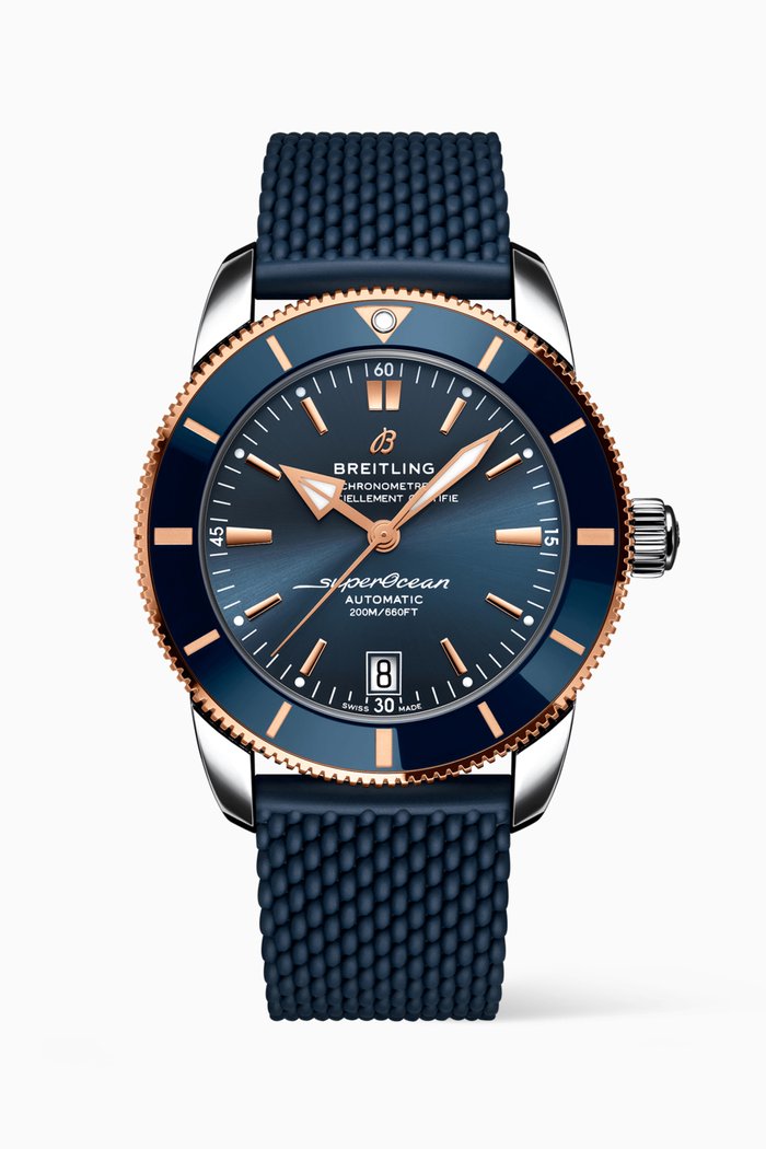 

Superocean Heritage B20 Automatic 42 wth 18kt Red Gold, Blue