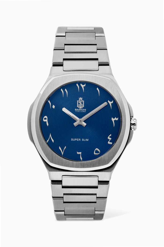 

Super Slim Japanese Quartz Watch, Blue