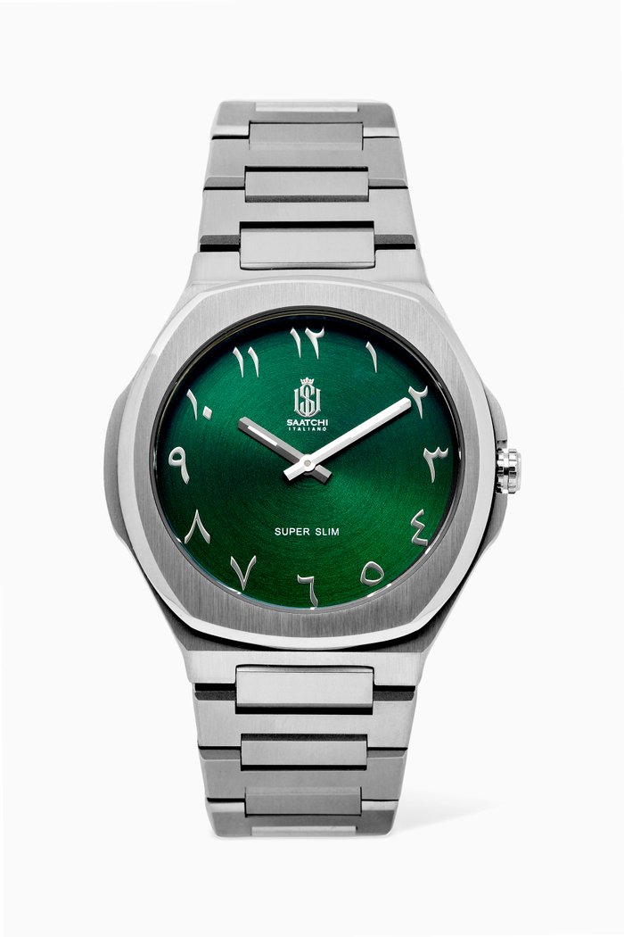

Super Slim Japanese Quartz Watch, Green