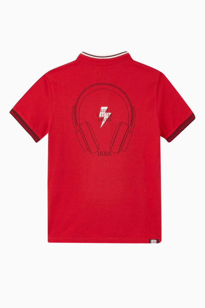 

Nuit Electro A Paris Polo Shirt, Red