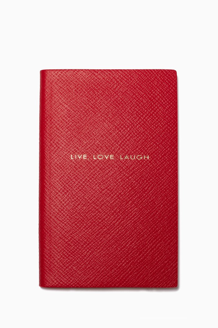 

Panama Notebook in Crossgrain Leather, Red