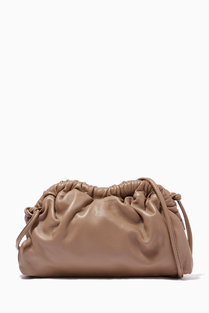 

Mini Cloud Clutch in Lambskin, Neutral