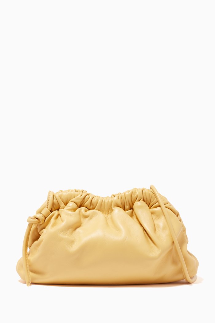 

Mini Cloud Clutch in Lambskin, Yellow