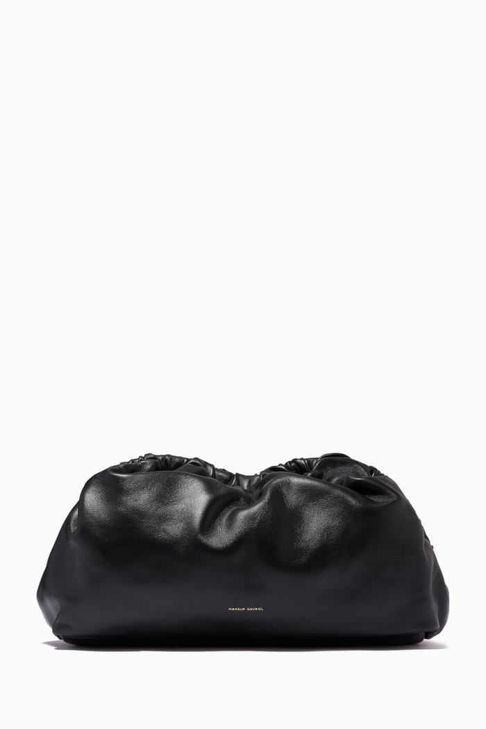 

Cloud Clutch in Lambskin, Black