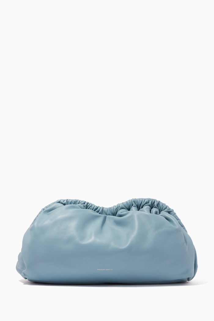 

Cloud Clutch in Lambskin, Blue