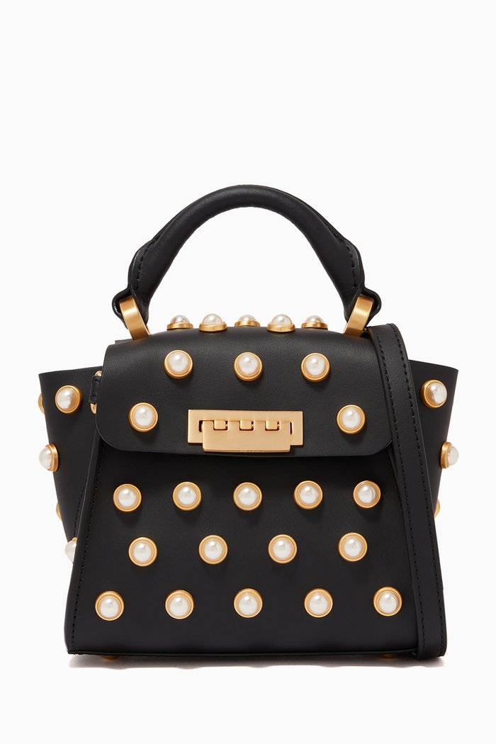 

Mini Eartha Iconic Top Handle Bag in Leather, Black