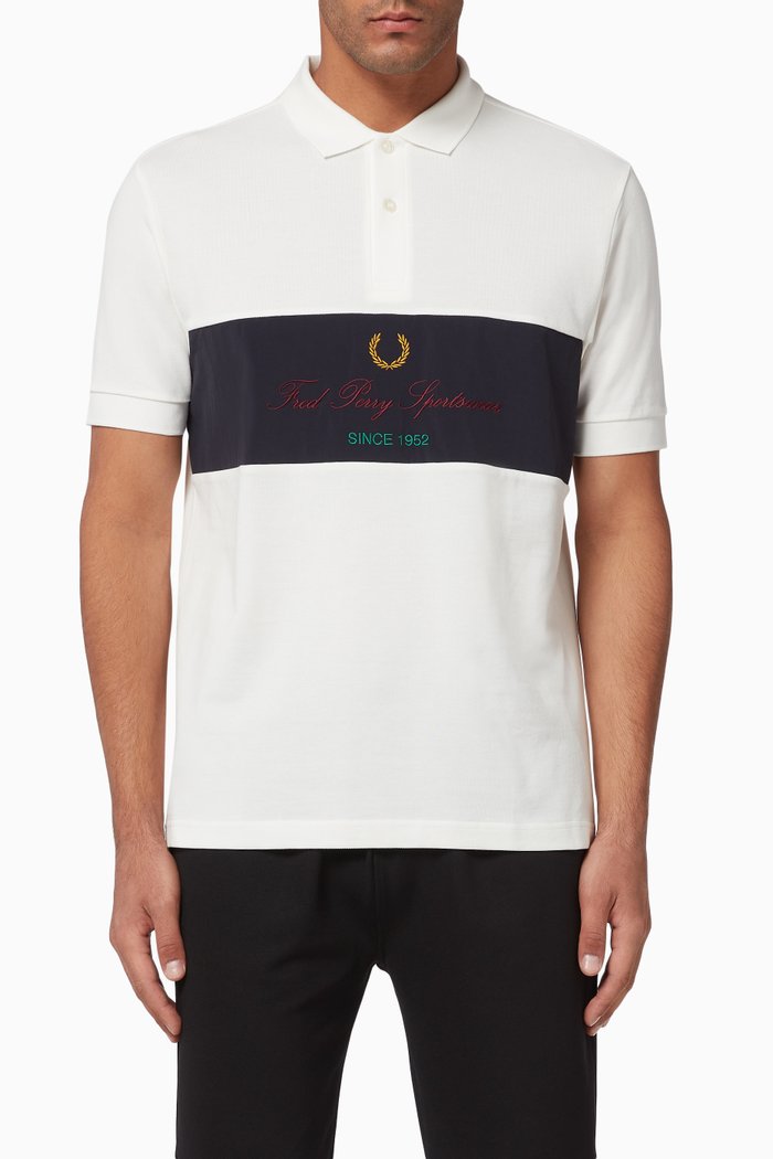 

Archive Branding Cotton Piqué Polo, White