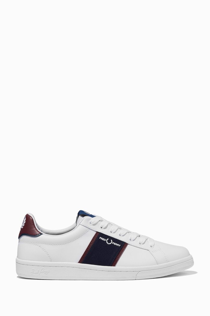 B721 Tennis Shoes in Leather, White