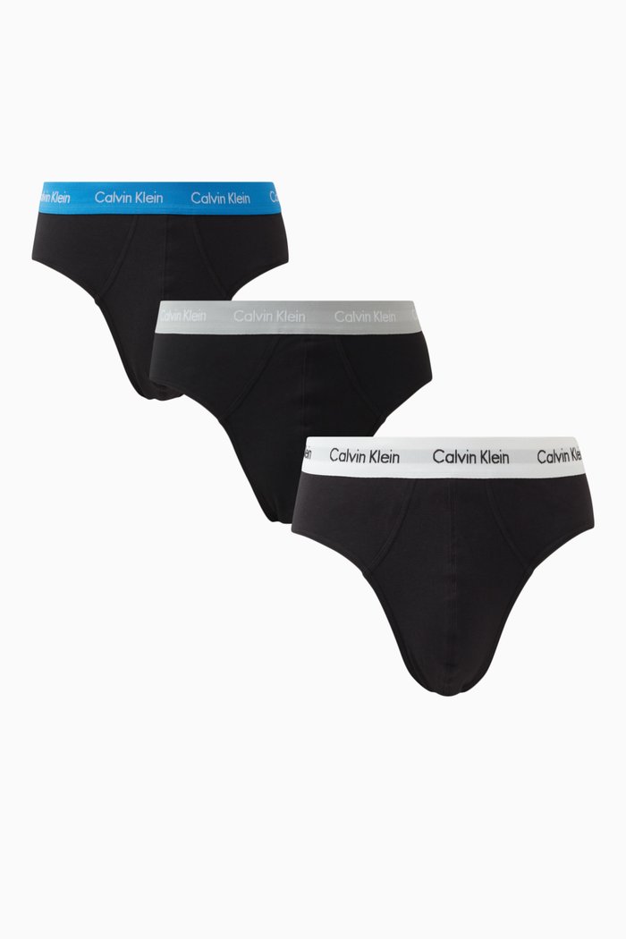 

Hip Briefs, Set of 3, Black
