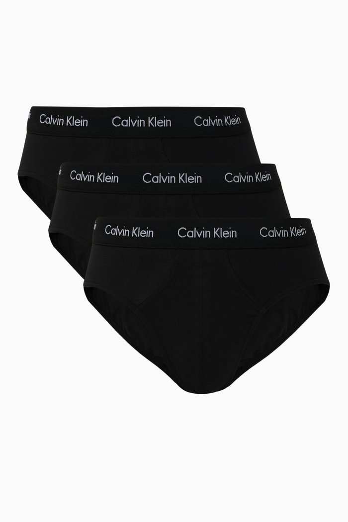 

Hip Briefs, Set of 3, Black