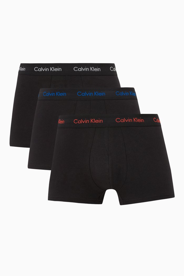 

Low Rise Trunks in Cotton Stretch, Set of 3, Multicolour