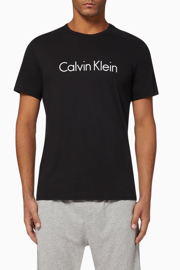 

Logo Comfort Cotton Lounge T-Shirt, Black