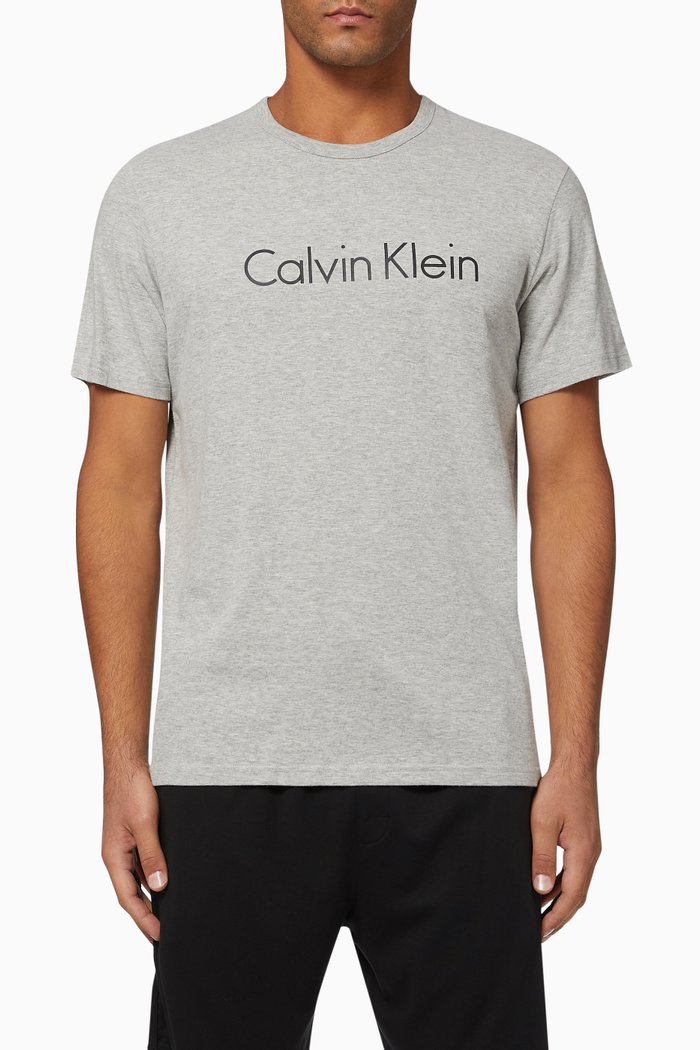 Logo Comfort Cotton Lounge T-Shirt, Grey