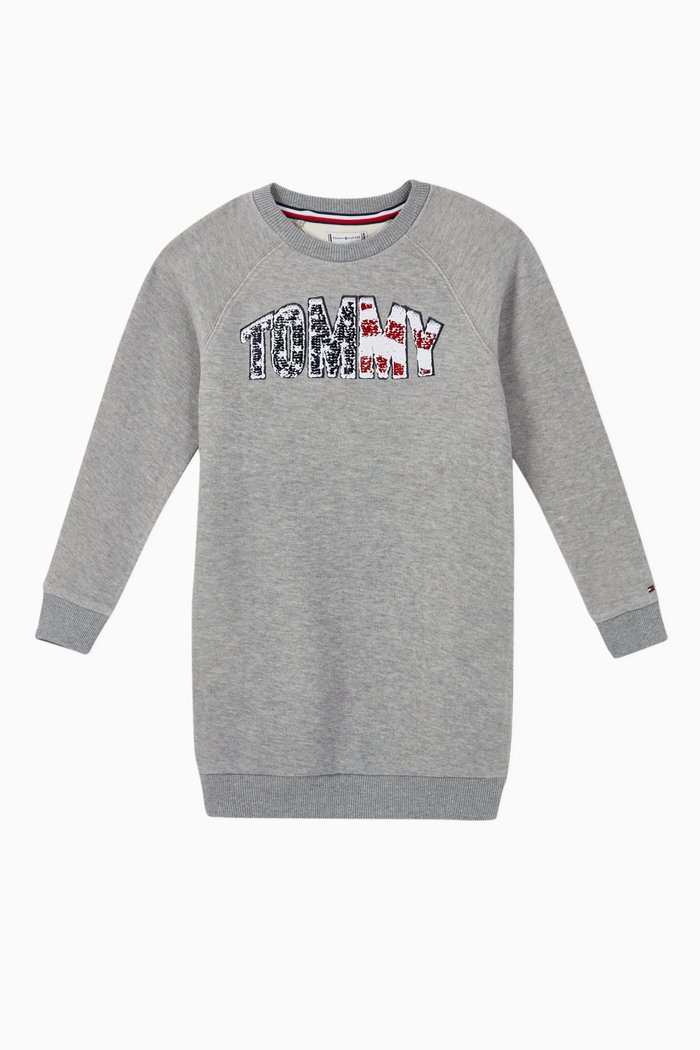 

Americana Logo Sweatshirt Dress, Grey