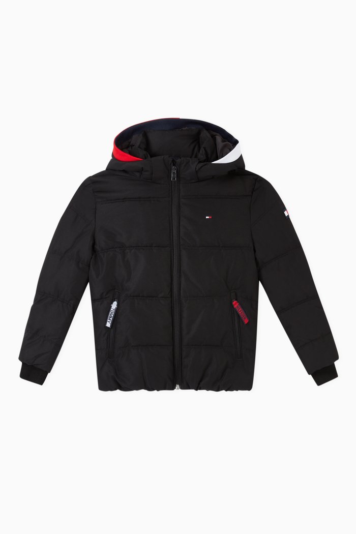 

Essential Padded Nylon Jacket, Black