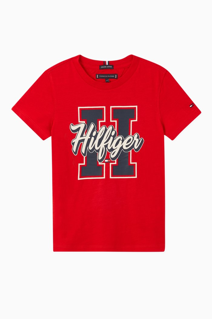 

Varsity Cotton T-Shirt, Red