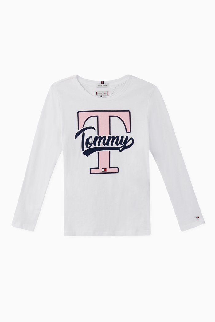 

Varsity Logo Organic Cotton T-Shirt, White