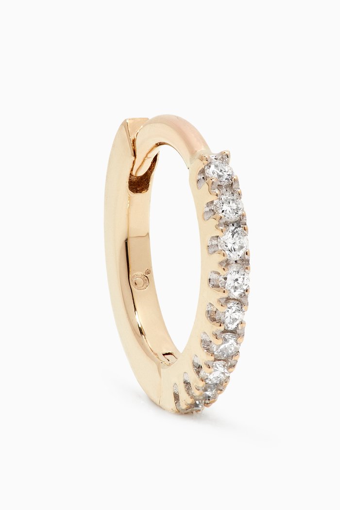 

Diamond Huggie Hoop in 9kt Yellow Gold