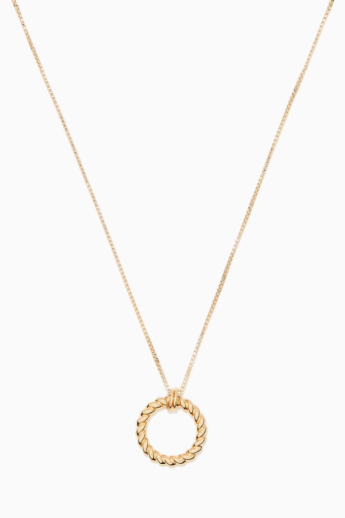 

Short Eternal Necklace in 14kt Yellow Gold Vermeil