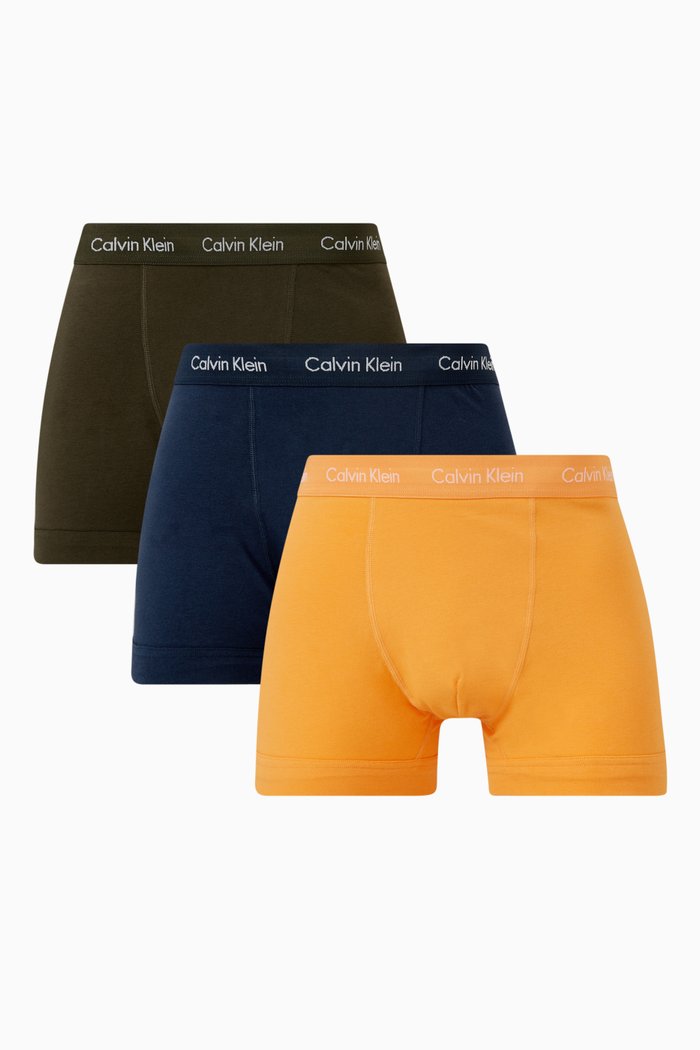 

Boxer Briefs in Stretch Cotton, Set of 3, Multicolour