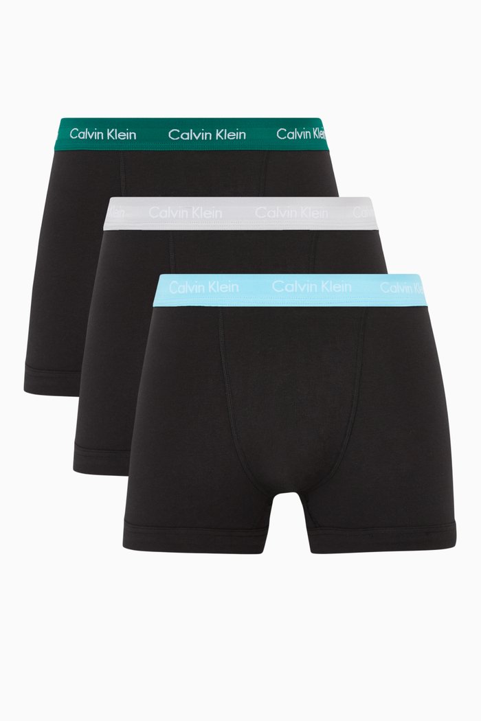 

Logo Trunks in Cotton Blend, Set of 3, Black