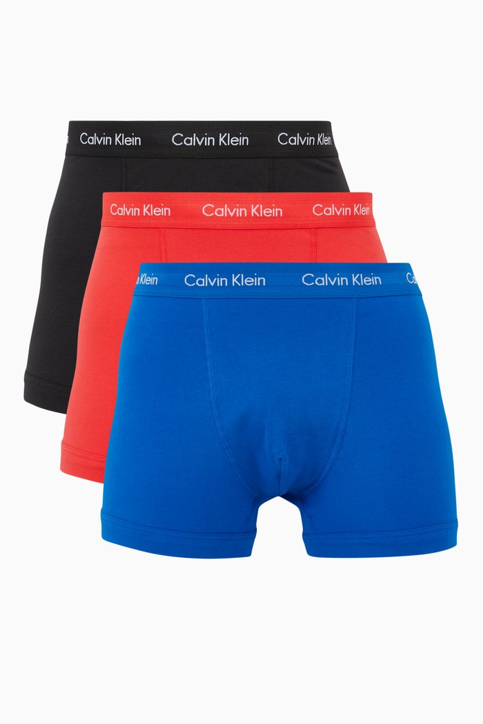 

Logo Cotton Blend Trunks, Set of 3, Multicolour