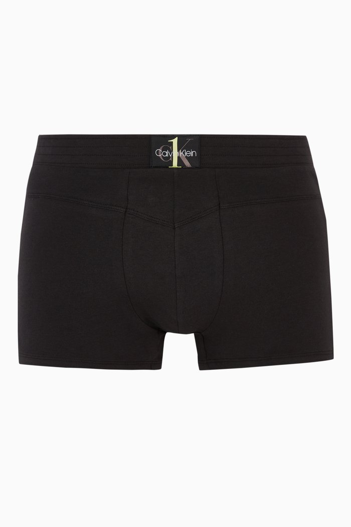 

Logo Trunks in Cotton Blend, Black