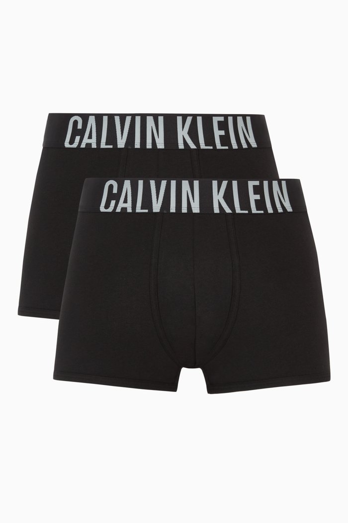 

Logo Cotton Blend Trunks , Set of 2, Black