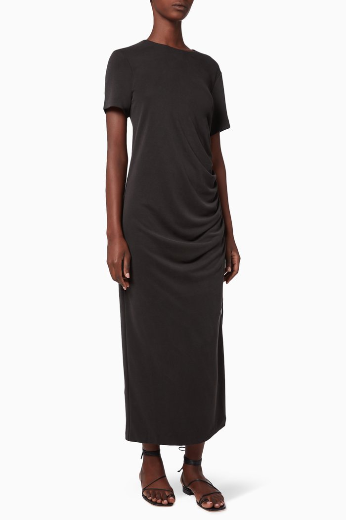 

Lure In Maxi T-Shirt Dress, Black