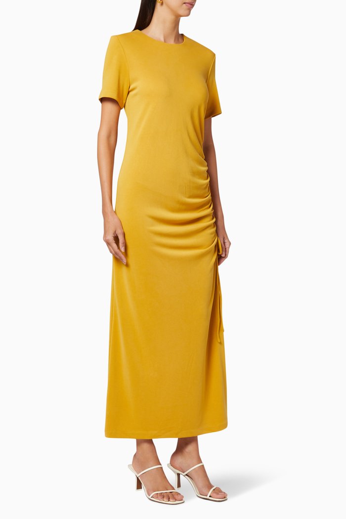Lure In Maxi T-Shirt Dress, Yellow