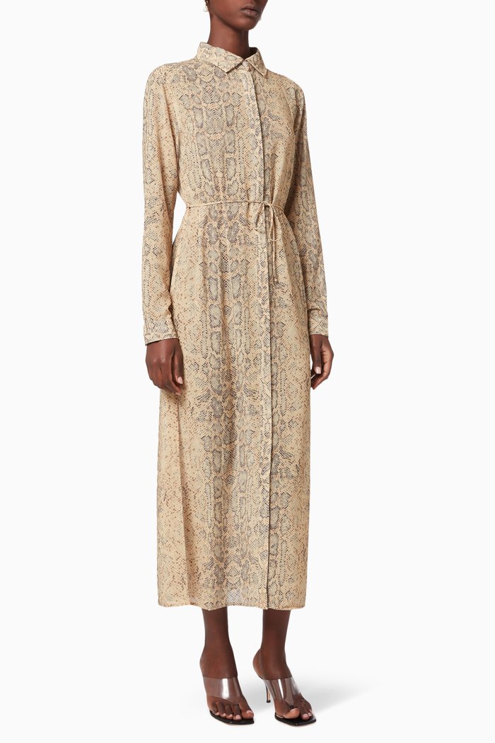 

Animal Instincts Maxi Shirt Dress, Multicolour