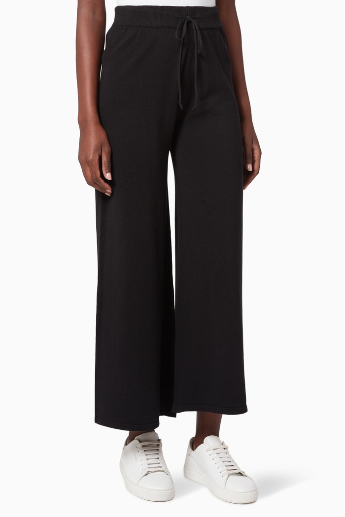

In The Crew Cotton-Blend Knit Pants, Black