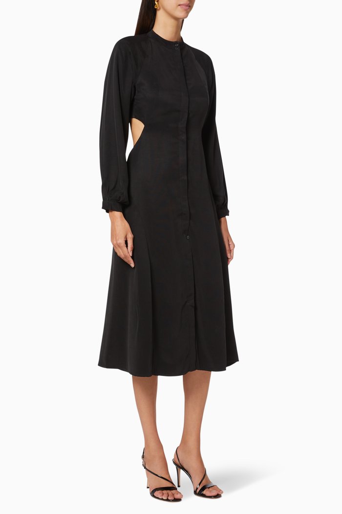 

Linger On Cutout Back Maxi Dress, Black