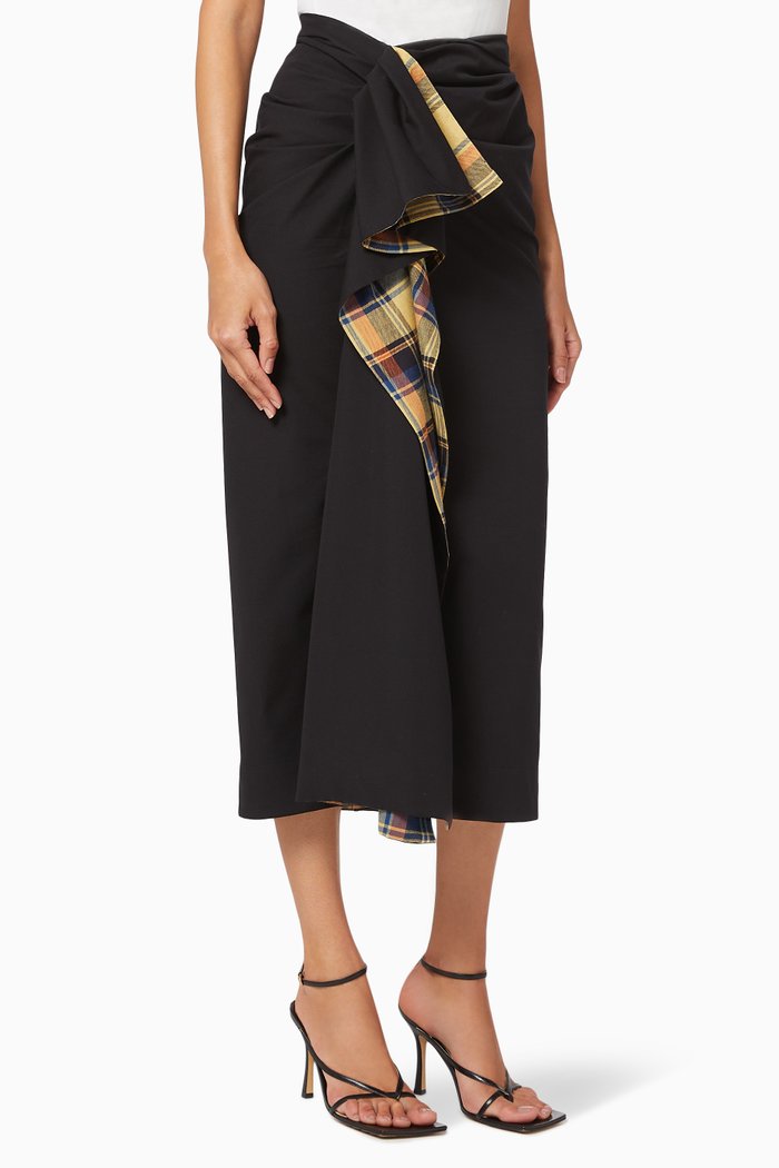 

Suisse Frill Skirt, Black