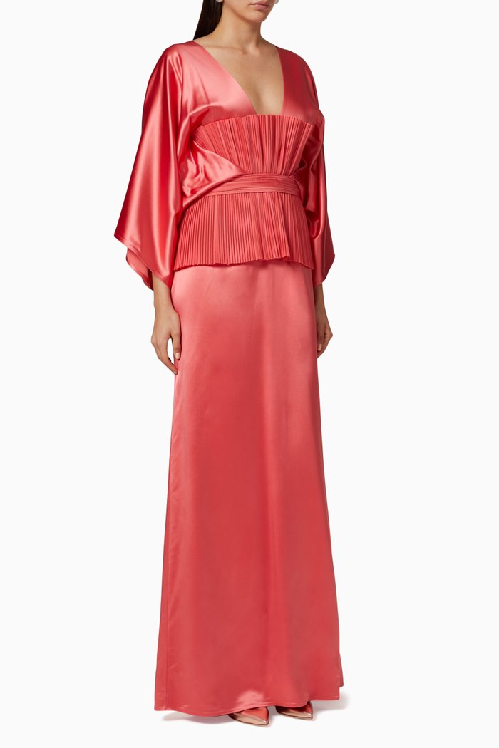 

Satin Corset Dress, Pink