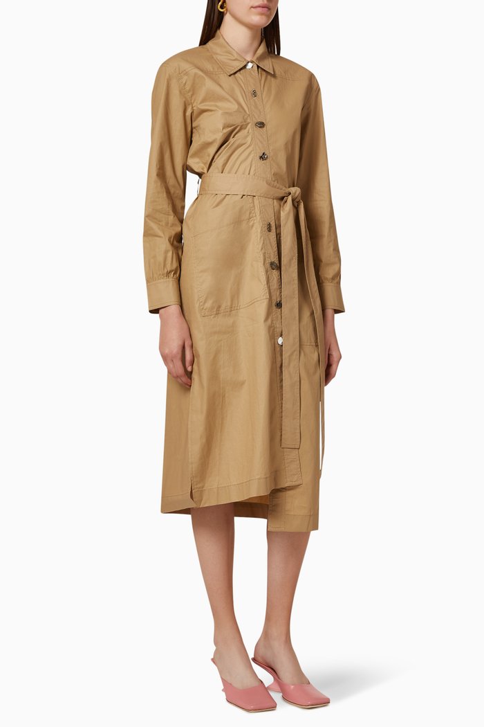 

Madison Trench Dress, Brown